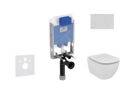 Ideal Standard ProSys - Toiletset- Inbouwreservoir, Closet, WC-zitting Tesi, Oleas M2 Bedieningsplaat, Aquablade, Softclose, Wit ProSys80M SP73