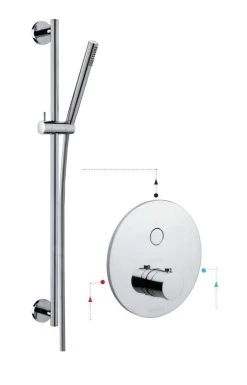 Paffoni Compact Box - Inbouw Thermostatische Douchekraan, Chroom CPT013CR -BadderenMetVoordeel 01ba7caa9ead12015915121d