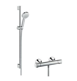 Hansgrohe Ecostat Universal - Vario Doucheset Met Ecostat Universal Thermostaat, Wit/chroom 27031400
