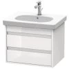 Duravit Ketho - Wastafelonderkast 480x600x455 Mm, 2 Laden, Glanzend Wit KT665002222 -BadderenMetVoordeel 029253b699b1a66e1ca2790b