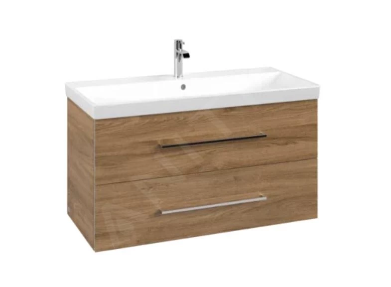 Villeroy & Boch Avento - Wastafelonderkast, 980x514x452 Mm, 2 Lades, Oak Kansas A89200RH 3 Villeroy & Boch Avento - Wastafelonderkast, 980x514x452 Mm, 2 Lades, Oak Kansas A89200RH
