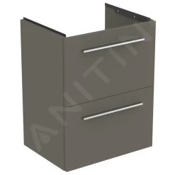 Ideal Standard I.Life S - Wastafelonderkast, 500x375x630 Mm, 2 Laden, Mat Kwartsgrijs T5291NG