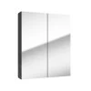 Kielle Vega - Spiegelkast, 60x73x15 Cm, Mat Zwart 50118604 -BadderenMetVoordeel 0d993e36a03f982dc702c266