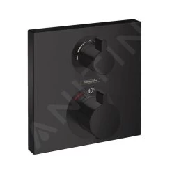 Hansgrohe Ecostat Square - Afbouwdeel Voor Inbouw Thermostaat Met Stopkraan En Omstelkraan, 2 Functie, Mat Zwart 15714670