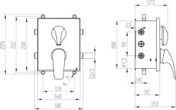 Novaservis Metalia 57 - Inbouwkraan Voor 2 Functies Met Binnenwerk, Chroom BOX57052R,0 -BadderenMetVoordeel 0f03cb41c821b2201227446d