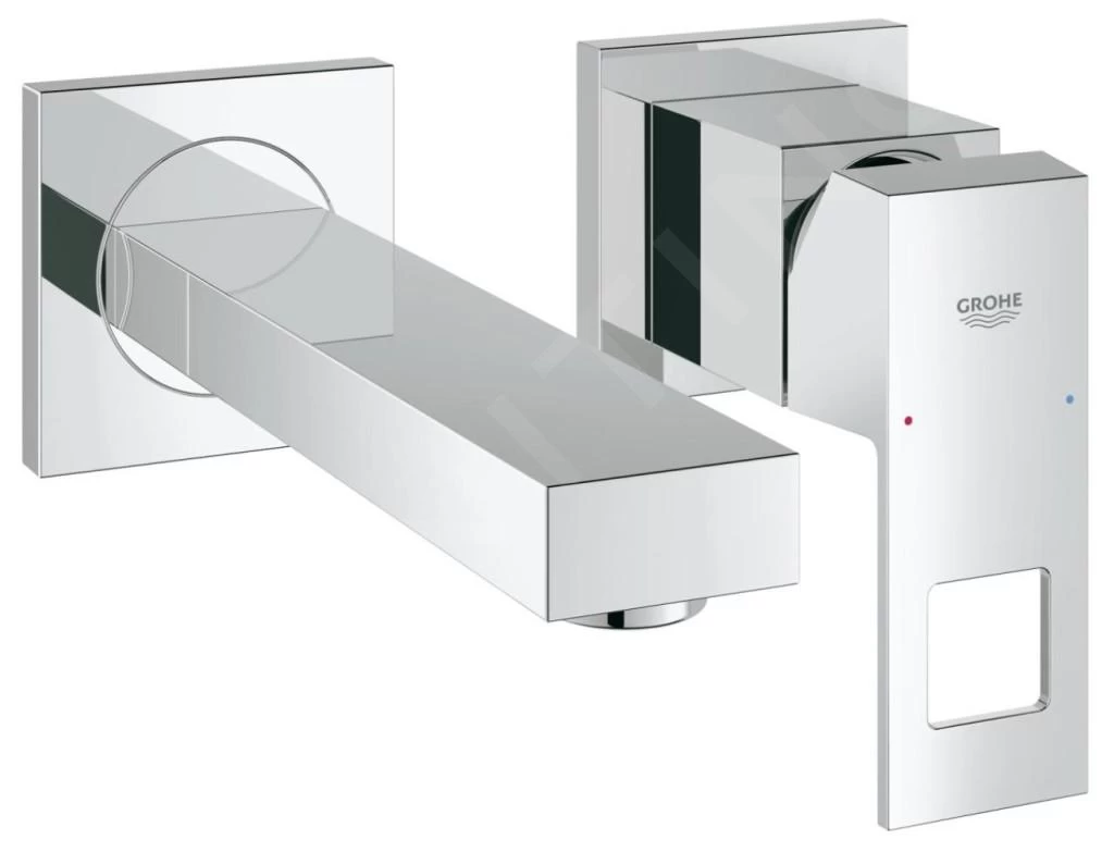 Grohe Eurocube - 2-gats Wastafelkraan, Chroom 19895000 3 Grohe Eurocube - 2-gats Wastafelkraan, Chroom 19895000