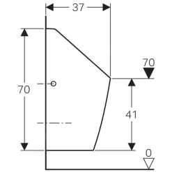 Geberit Urinoirs - Urinoir Selva Waterloos, Wit 116.081.00.1 -BadderenMetVoordeel 153d70ddf1d0e7d24b01b360