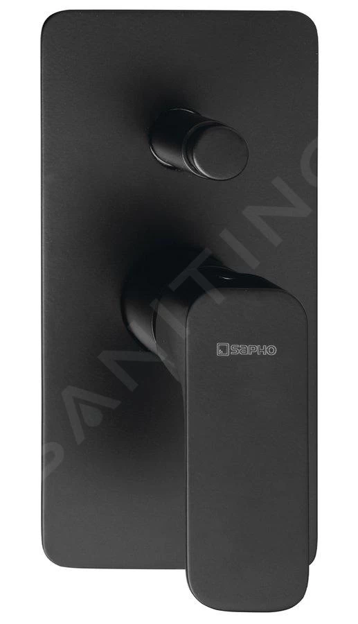 Sapho Spy - Inbouw Douchekraan, 2 Functies, Mat Zwart PY42/15 3 Sapho Spy - Inbouw Douchekraan, 2 Functies, Mat Zwart PY42/15