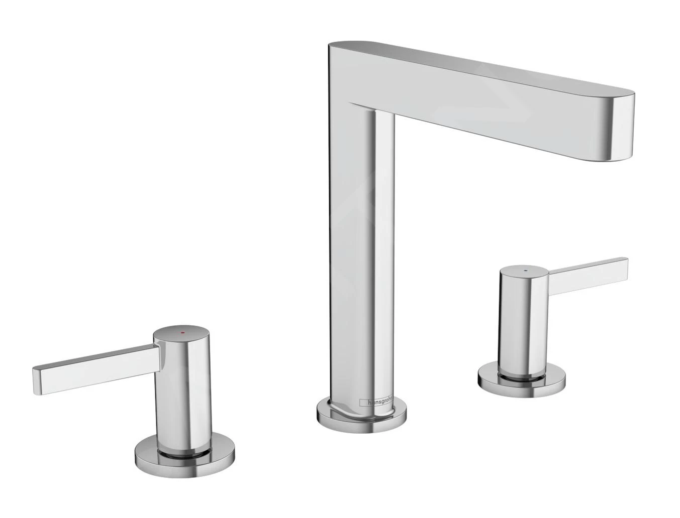 Hansgrohe Finoris - Wastafelkraan 160, 3-gats, Incl. Push-Open Afvoer, EcoSmart, Chroom 76034000 3 Hansgrohe Finoris - Wastafelkraan 160, 3-gats, Incl. Push-Open Afvoer, EcoSmart, Chroom 76034000