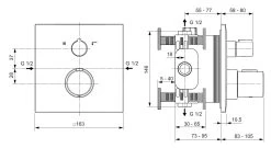 Ideal Standard CeraTherm - Inbouw Thermostatische Badkraan, Zwart A7522XG -BadderenMetVoordeel 1a06c869ebbc2e19568bc74e 1