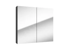 Kielle Vega - Spiegelkast, 80x73x15 Cm, Mat Zwart 50118804