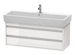 Duravit Ketho - Wastafel Onderkast 480x1150x440 Mm, 2 Laden, Glanzend Wit KT663902222
