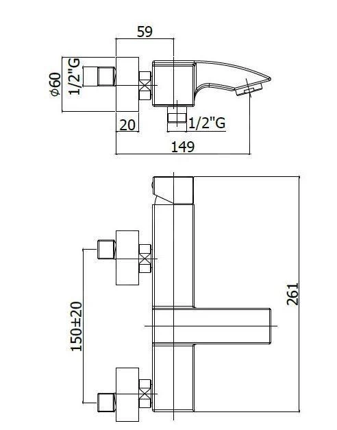 Paffoni Level - Badkraan, Chroom LEC022CR 4 Paffoni Level - Badkraan, Chroom LEC022CR - Afbeelding 2