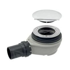 Geberit Toebehoren - Afvoerset, Met Klepdeksel, Glanzend Chroom 150.552.21.1