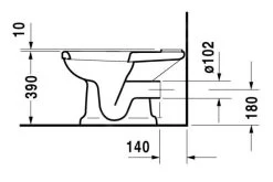 Duravit 1930 - Staande Duoblokpot, Afvoer Horizontaal, Wit 0227090000 9 Duravit 1930 - Staande Duoblokpot, Afvoer Horizontaal, Wit 0227090000 -BadderenMetVoordeel 25b4f5d3f6e4f4fc128b14f0