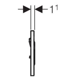 Geberit Sigma10 - Urinoirsturing Pneumatisch, Bedieningsplaat 10, RVS Look 116.015.SN.1 -BadderenMetVoordeel 2934db8bc61bbafb67397464