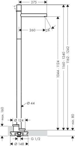 Axor Uno - Vrijstaande Wastafelkraan, Chroom 45037000 6 Axor Uno - Vrijstaande Wastafelkraan, Chroom 45037000 -BadderenMetVoordeel 2ba6800d4c9528338b293406