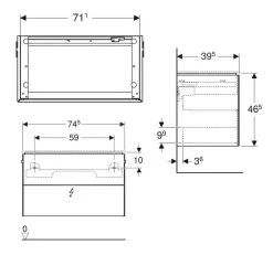 Geberit ONE - Wastafelonderkast 745x465x395 Mm, 2 Laden, Met LED Verlichting En Afvoerregeling, Glanzend Wit 500.381.01.1 5 Geberit ONE - Wastafelonderkast 745x465x395 Mm, 2 Laden, Met LED Verlichting En Afvoerregeling, Glanzend Wit 500.381.01.1 -BadderenMetVoordeel 2fa2cf87125058e1b13ad48f