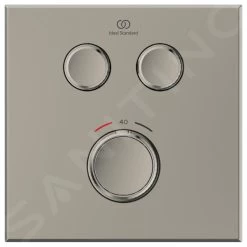 Ideal Standard CeraTherm Navigo - Inbouwthermostaat, Opbouwdeel, 2 Gebruikers, Silver Storm A7302GN -BadderenMetVoordeel 30b7ad8bfdca7001bb038def