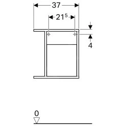 Geberit ICon Xs - Zijelement Met Opbergvak, 370x400x245 Mm, Platina Hoogglans 840139000 -BadderenMetVoordeel 347a275a4b4745348f0a0d3a 1