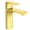 Ideal Standard Connect Air - Grande Wastafelkraan, Brushed Gold A7055A2 -BadderenMetVoordeel 363c34c0b4639873e82804c6