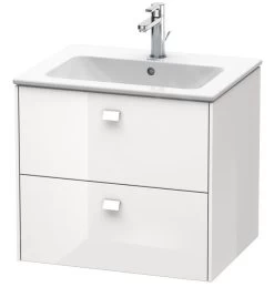 Duravit Brioso - Wastafelonderkast 553x620x479 Mm, 2 Lades, Glans Wit BR410102222