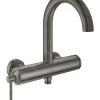 Grohe Atrio - Badkraan, Geborsteld Hard Graphite 32652AL3 -BadderenMetVoordeel 385a83ed2821611316419a4e