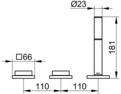 Keuco Edition 11 - Badrandkraan, 3-gats, Zwart Chroom Geborsteld 51130130500 -BadderenMetVoordeel 3c46e8fff572642f86780005