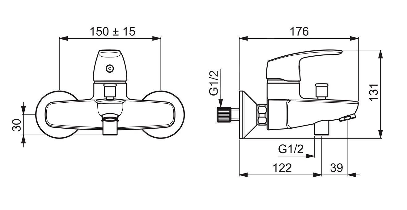 Hansa Pinto - Badmengkraan Opbouw, Chroom 45112183 4 Hansa Pinto - Badmengkraan Opbouw, Chroom 45112183 - Afbeelding 2