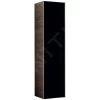 Geberit Citterio - Hoge Badkamerkast 1600x400 Mm, Glanzend Zwart/eik Grijsbruine 500.554.JJ.1