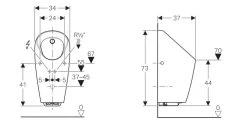 Geberit Urinoirs - Urinoir Selva Voor Geïntegreerd Besturing, Wit 116.085.00.1 -BadderenMetVoordeel 47be09421bd470393aa9c467