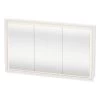 Duravit L-Cube - Spiegelkast Met LED-verlichting, Inbouw, 700x1200x155 Mm, 3 Deuren, Wit LC7653000001000