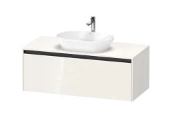 Duravit Ketho.2 - Wastafelonderkast Met Uitsparing 459x1200x550 Mm, 1 Lade, Glanzend Wit K24887022220000