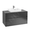 Villeroy & Boch Collaro - Wastafelkast, 1000x548x500 Mm, 2 Laden, Mat Zwart C01600PD -BadderenMetVoordeel 4db757cd33a9a4aa2ceb87d4