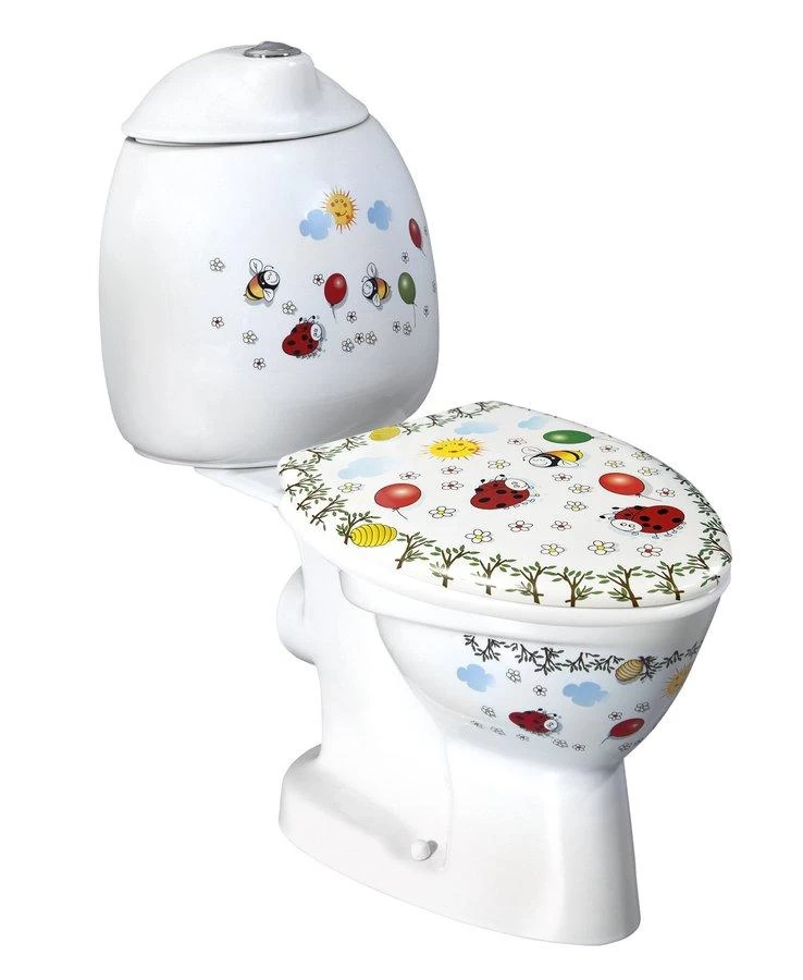 Sapho Kid - Toiletcombinatie Voor Kinderen, Horizontale Afvoer, Met Motief CK311.400.0F 3 Sapho Kid - Toiletcombinatie Voor Kinderen, Horizontale Afvoer, Met Motief CK311.400.0F