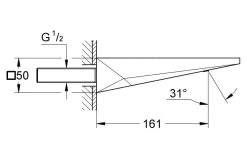 Grohe Allure Brilliant - Baduitloop, Geborsteld Hard Graphite 13299AL0 -BadderenMetVoordeel 4f00b24345026f34ac80c8ed
