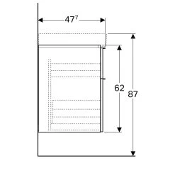 Geberit ICon - Wastafelonderkast, 890x620x477 Mm, Glanzend Wit 840390000 -BadderenMetVoordeel 50bbf9afeea2565fede9731e
