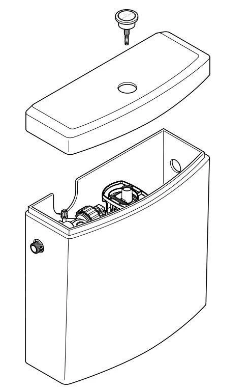 Villeroy & Boch Venticello - Stortbak Voor Staande Toiletpot, Met Zij- En Achteraansluiting, Alpine Wit 57071101 4 Villeroy & Boch Venticello - Stortbak Voor Staande Toiletpot, Met Zij- En Achteraansluiting, Alpine Wit 57071101 - Afbeelding 2