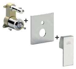 Paffoni West - Inbouwkraan Voor 2 Uitgangen, Chroom WSBOX015CR