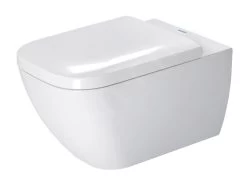 Duravit Happy D.2 - Wandtoilet, Met HygieneGlaze, Alpine Wit 2221092000