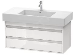 Duravit Ketho - Wastafelonderkast 480x1000x455 Mm, 2 Laden, Glanzend Wit KT664102222