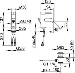 Keuco IXMO - 1-hendel Wastafelmengkraan Met Waste, Chroom 59504012000 -BadderenMetVoordeel 5913b61935283f7796a9e0ea
