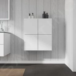 Duravit L-Cube - Zijkast 800x700x243 Mm, 2 Deuren, Wit Mat LC116701818 -BadderenMetVoordeel 5b9c317b9ee0b9fe071af3d0 1