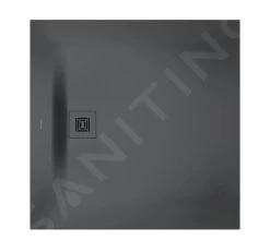 Duravit Sustano - Douchebak, 1000x1000 Mm, DuraSolid, Mat Donkergrijs 720275650000000