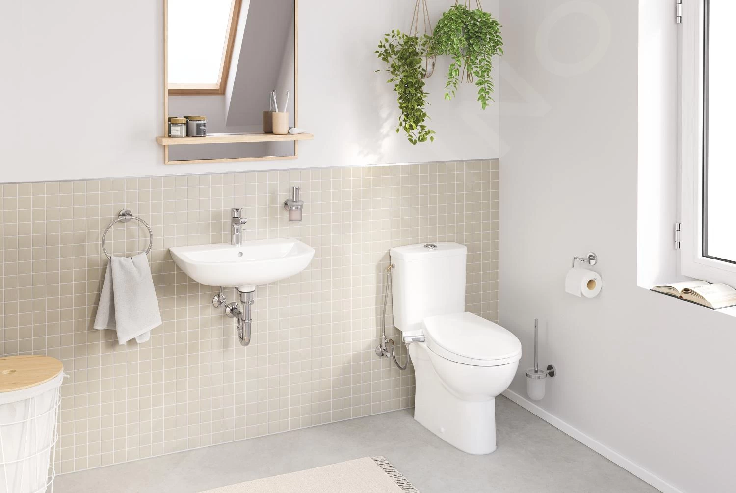 Grohe Bau Ceramic - Duoblok Pot, Rimless, Wit Alpine 39429000 5 Grohe Bau Ceramic - Duoblok Pot, Rimless, Wit Alpine 39429000 - Afbeelding 3