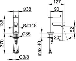 Keuco IXMO - 1-hendel Wastafelmengkraan, Chroom 59504011100 11 Keuco IXMO - 1-hendel Wastafelmengkraan, Chroom 59504011100 -BadderenMetVoordeel 64320b90e2e35e7ef2f41398