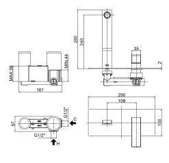 Paffoni Elle - Inbouw Wastafelkraan Met Inbouwdeel, Chroom EL106CR -BadderenMetVoordeel 65427fa5367e19ec4803ed7a