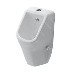 Duravit D-Code - Urinoir, Bovenste Waterinlaat, Rimless, Met HygieneGlaze, Alpine Wit 0828302000