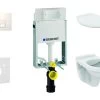 Geberit Kombifix - Inbouwreservoir Voor Hangend Toilet Met DELTA50 Bedieningsknop, Alpine Wit + Closet Alpha Met WC-zitting 110.100.00.1 NR4 -BadderenMetVoordeel 669cfa873a157b0748a5b70b