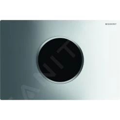 Geberit Sigma10 - Bedieningsplaat, Elektronisch, Dual Flush Spoeling, Netvoeding, Glanzend Chroom/mat Chroom 115.907.KH.1